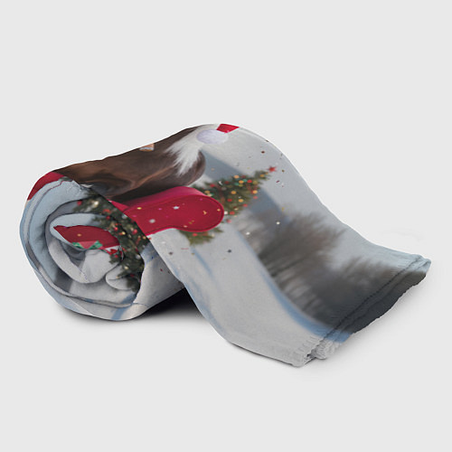 Плед Новогодний конь / 3D-Велсофт – фото 2