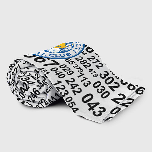 Плед Лестер сити цифры символы / 3D-Велсофт – фото 2