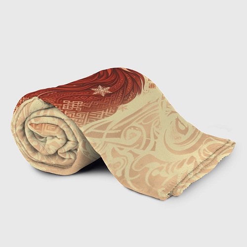 Плед Славянский конь / 3D-Велсофт – фото 2