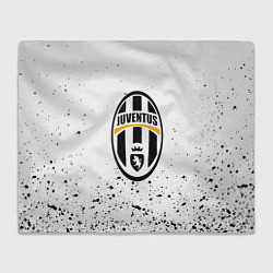 Плед флисовый Juventus краски текстура всплеск, цвет: 3D-велсофт