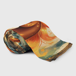 Плед флисовый Милая огненная лошадь, цвет: 3D-велсофт — фото 2