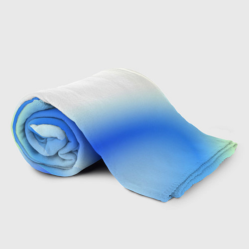 Плед Color yellow blue white / 3D-Велсофт – фото 2