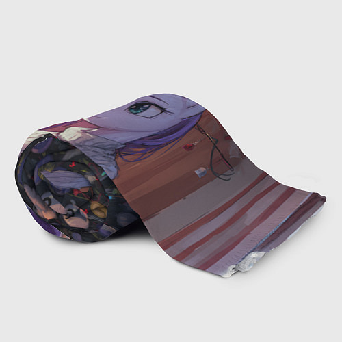 Плед Анимешная лошадка - Новый год / 3D-Велсофт – фото 2