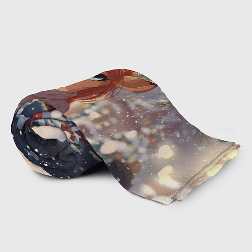 Плед Новогодняя аниме лошадка / 3D-Велсофт – фото 2