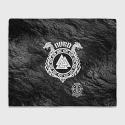 Плед флисовый Символ валькнут, цвет: 3D-велсофт