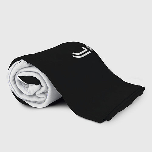 Плед Juventus черно белая геометрия текстура / 3D-Велсофт – фото 2