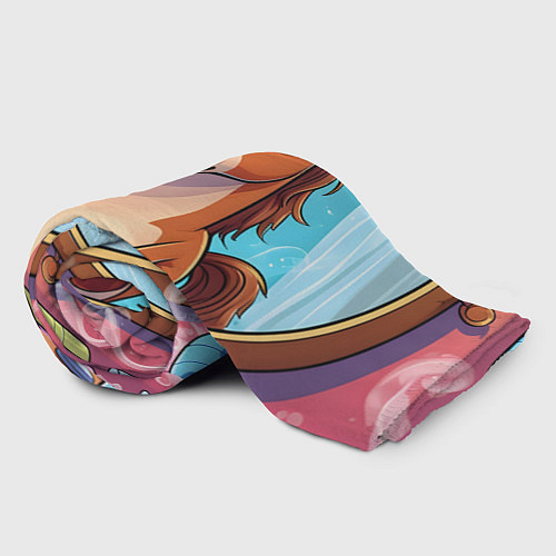 Плед Лошадка с расческой / 3D-Велсофт – фото 2