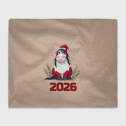 Плед Карикатурная лошадка 2026