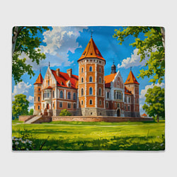 Плед флисовый Великолепие Мирского замка, цвет: 3D-велсофт