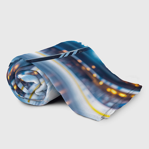 Плед Хоккейная клюшка на льду арены / 3D-Велсофт – фото 2