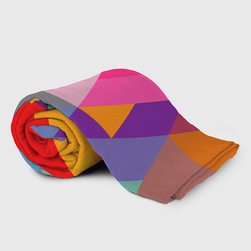 Плед Разноцветные полигоны / 3D-Велсофт – фото 2