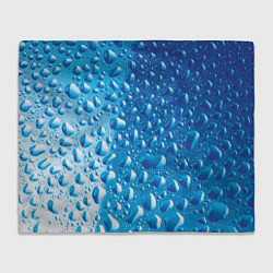 Плед флисовый Капли воды, цвет: 3D-велсофт