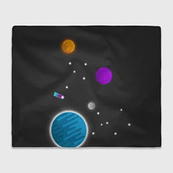 Плед флисовый Космос, цвет: 3D-велсофт