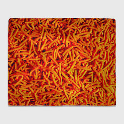 Плед флисовый Морковь, цвет: 3D-велсофт