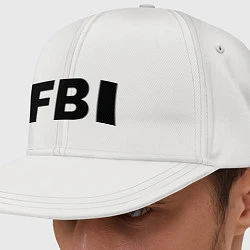 Кепка-снепбек FBI, цвет: белый