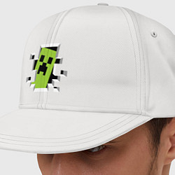 Кепка-снепбек Crash Minecraft, цвет: белый