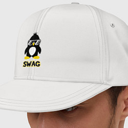 Кепка-снепбек SWAG Penguin цвета белый — фото 1