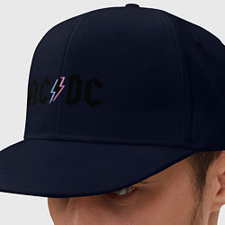 Кепка-снепбек AC/DC, цвет: тёмно-синий