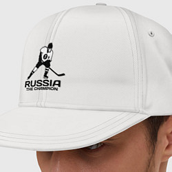 Кепка-снепбек Russia: Hockey Champion, цвет: белый