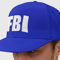 Кепка-снепбек FBI, цвет: синий