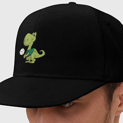 Кепка-снепбек Volleyball Dinosaur, цвет: черный