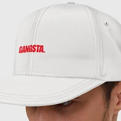 Кепка-снепбек Gangsta лого, цвет: белый