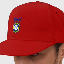 Кепка-снепбек Brasil Football, цвет: красный