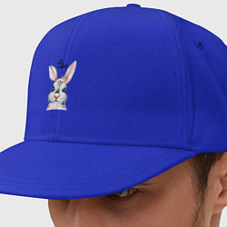 Кепка-снепбек Кролик - символ 2023 года, цвет: синий