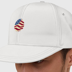 Кепка-снепбек Flag USA, цвет: белый