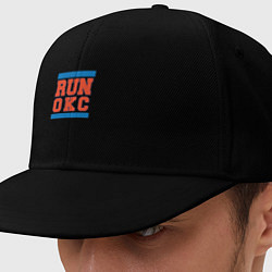 Кепка-снепбек Run Oklahoma City Thunder, цвет: черный