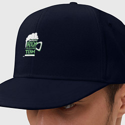 Кепка-снепбек Пьющая ирландская команда, цвет: тёмно-синий