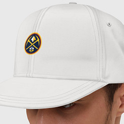 Кепка-снепбек Denver Nuggets logo, цвет: белый