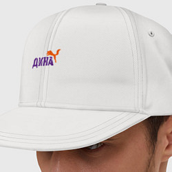 Кепка-снепбек Дина и лиса, цвет: белый