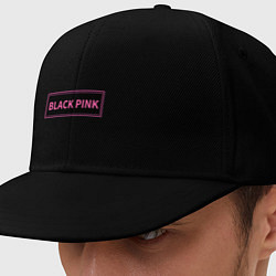 Кепка-снепбек Логотип Блек Пинк, цвет: черный