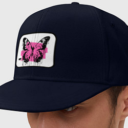 Кепка-снепбек Butterfly with Gothic inscription, цвет: тёмно-синий