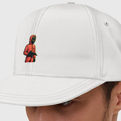 Кепка снепбек Игра в кальмара - страж с пулеметом