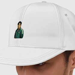 Кепка-снепбек Игрок 218 - Игра в кальмара, цвет: белый