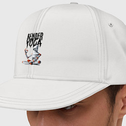 Кепка-снепбек Bender yoga - ai art fantasy, цвет: белый