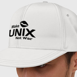 Кепка-снепбек Make unix, not war, цвет: белый