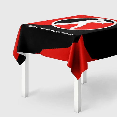 Скатерть для стола CS:GO Red Style / 3D-принт – фото 2