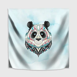 Скатерть для стола Расписная голова панды, цвет: 3D-принт
