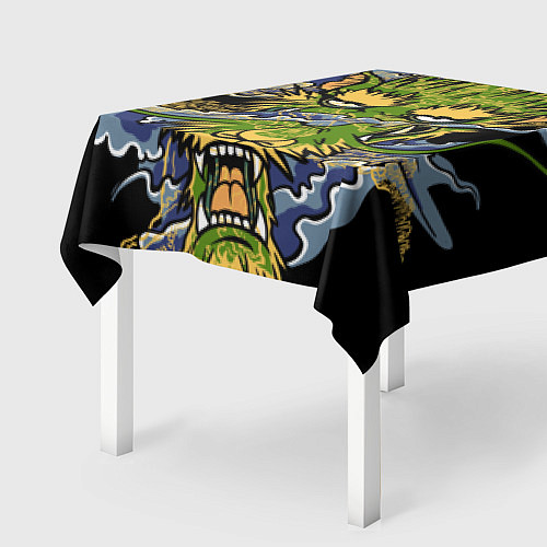 Скатерть для стола Зеленый дракон / 3D-принт – фото 2