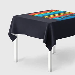 Скатерть для стола Радужный спорт, цвет: 3D-принт — фото 2