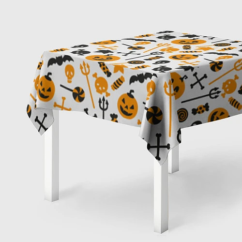 Скатерть для стола Узор Halloween / 3D-принт – фото 2