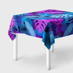 Скатерть для стола Сине-розовые тропики, цвет: 3D-принт — фото 2