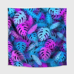 Скатерть для стола Сине-розовые тропики, цвет: 3D-принт
