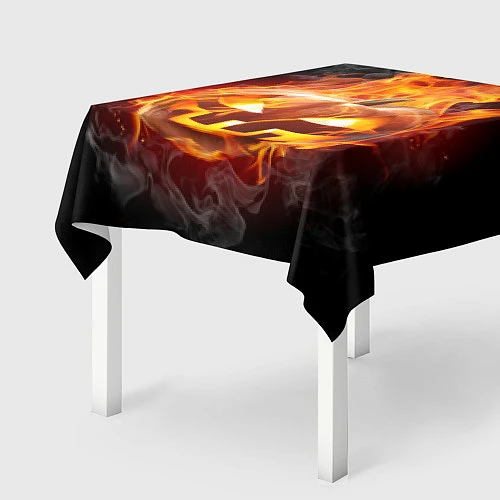 Скатерть для стола Огненная стихия хэллоуин / 3D-принт – фото 2