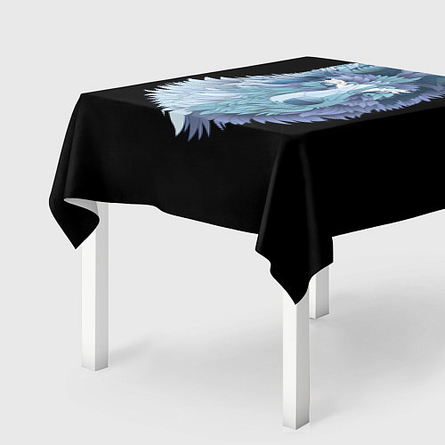 Скатерть для стола Седой волк / 3D-принт – фото 2