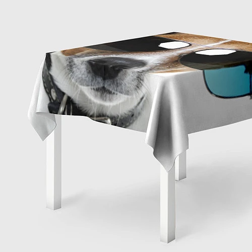 Скатерть для стола Джек Рассел в очках / 3D-принт – фото 2