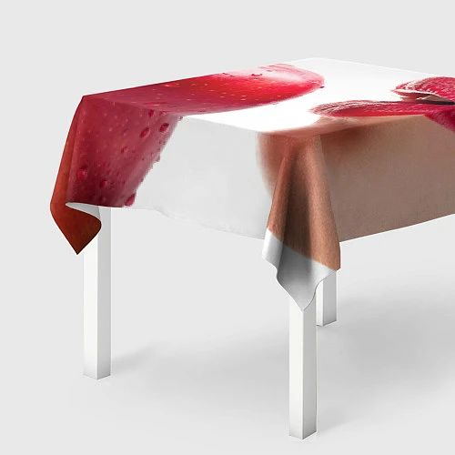Скатерть для стола Яблоко и губы / 3D-принт – фото 2